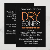 DRY BOTTEN Christelijke Halloween Party Kaart (Voorkant / Achterkant)