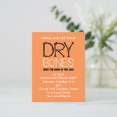 DRY BOTTEN Christelijke uitnodiging van Halloween- (Staand voorkant)