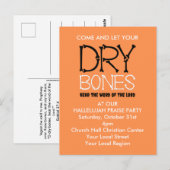 DRY BOTTEN Christelijke uitnodiging van Halloween- (Voorkant / Achterkant)