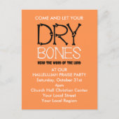 DRY BOTTEN Christelijke uitnodiging van Halloween- (Voorkant)