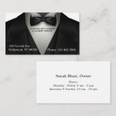 Dry Cleaner Laundry Service Tuxedo Visitekaartje (Voorkant / Achterkant)