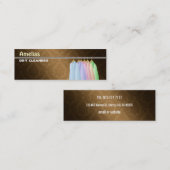 Dry Cleaner Skinny Visitekaartjes (Voorkant / Achterkant)