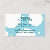 Dry cleaning laundry service laundromat visitekaartje (Achterkant)