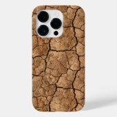 Dry Cracked Earth Texture iPhone Case (Achterkant)