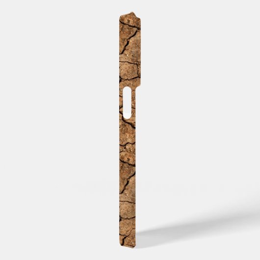 Dry Cracked Earth Texture iPhone Case (Achterkant / Rechts)