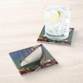 Dry Dock van John Atherton Glazen Onderzetter (Schuin)