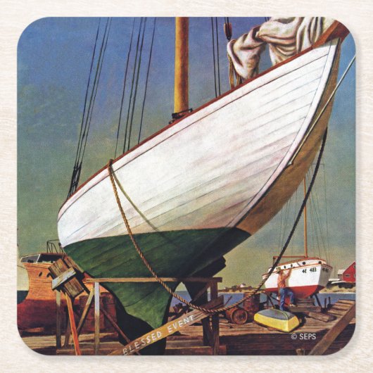 Dry Dock van John Atherton Kartonnen Onderzetters (Voorkant)