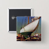 Dry Dock van John Atherton Vierkante Button 5,1 Cm (Voorkant /achterkant)