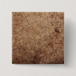 Dry Earth Vierkante Button 5,1 Cm