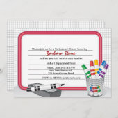 Dry Erase Board Retirement Uitnodiging (Voorkant / Achterkant)