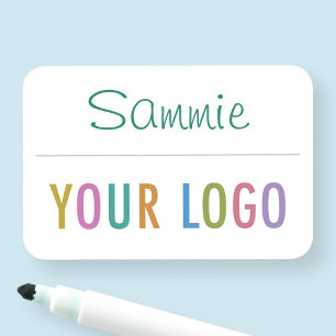 Dry Erase herbruikbare naamtag met Logo veiligheid Naamplaatje