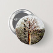 Dry Ferula Plant Ronde Button 5,7 Cm (Voorkant /achterkant)