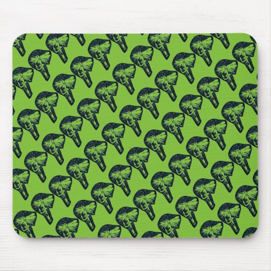 "Dry Fly Green Tiled" forel Fly Mousepad Muismat (Voorkant)