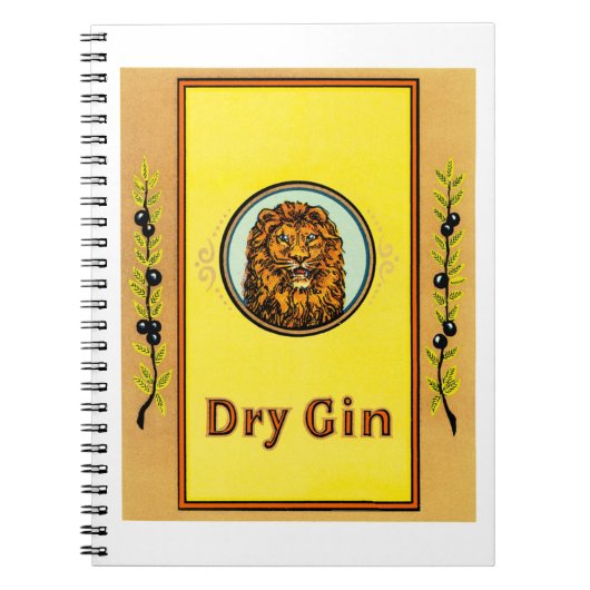 Dry Gin Lion Notitieboek (Voorkant)