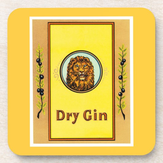Dry Gin Lion Onderzetter (Voorkant)