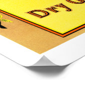 Dry Gin Lion Poster (Hoek)