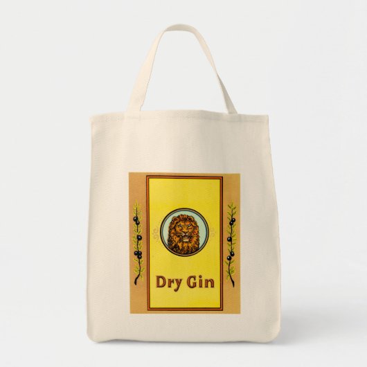 Dry Gin Lion Tote Bag (Voorkant)