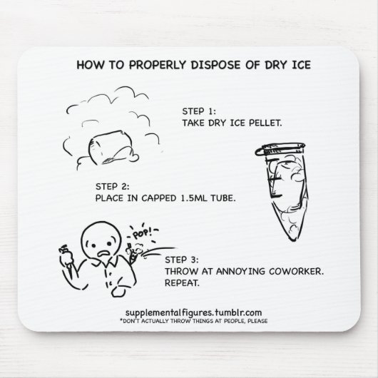 Dry Ice Mousepad Muismat (Voorkant)