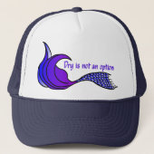 Dry is geen optie Paars Trucker Pet (Voorkant)