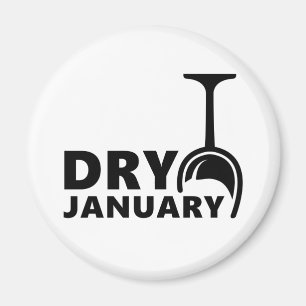 Dry Januari, één maand groene alcohol de drinken Magneet