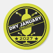 Dry January Challenge-aanmoediging Magneet (Voorkant)