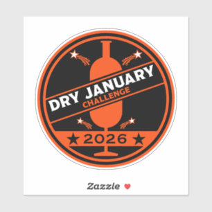 Dry January Challenge-aanmoediging Sticker