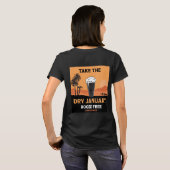 Dry January Sobriety Challenge Support Gifts T-Sh T-shirt (Achterkant volledig)