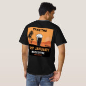 Dry January Sobriety Challenge Support Gifts T-Sh T-shirt (Achterkant volledig)