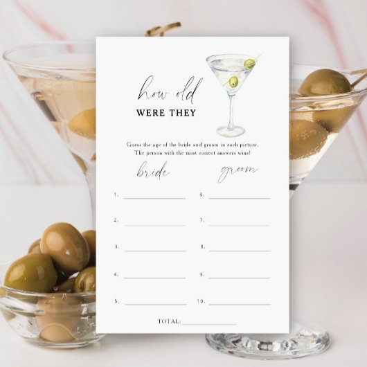 Dry Martini Hoe oud waren ze?