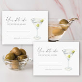 Dry Martini Vrijgezellenfeest Ideeën Datum potje Informatiekaartje
