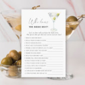 Dry Martini Wie kent de bruid het beste?