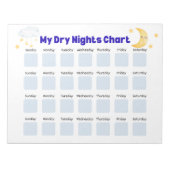 Dry Nights Sticker Chart: Bedwetting Tracker, Pott Notitieblok (Voorkant)