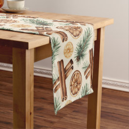 Dry Oranges Cinnamon Sticks Fir Branches Korte Tafelloper