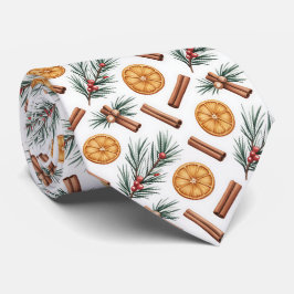 Dry Oranges Cinnamon Sticks Fir Branches Stropdas