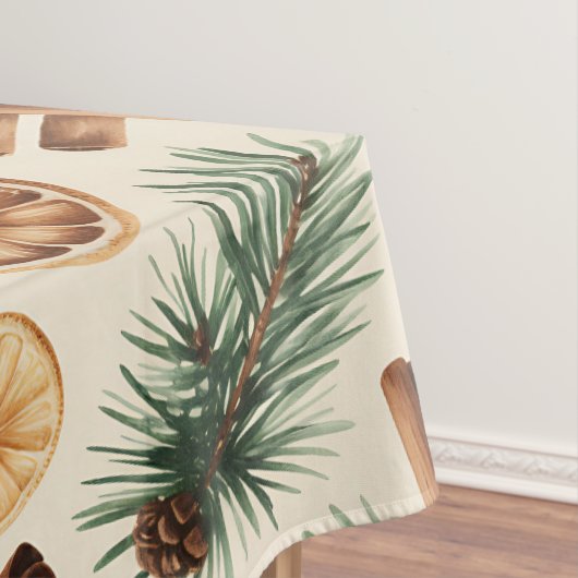 Dry Oranges Cinnamon Sticks Fir Branches Tafelkleed (Voorbeeld)