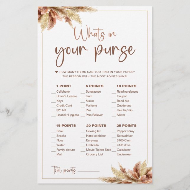 Dry Pampas Grass | Wat zit er in je spel? (Voorkant)