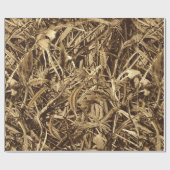 Dry Reeds Duck Blind Wrapping Paper Cadeaupapier (Vlak)