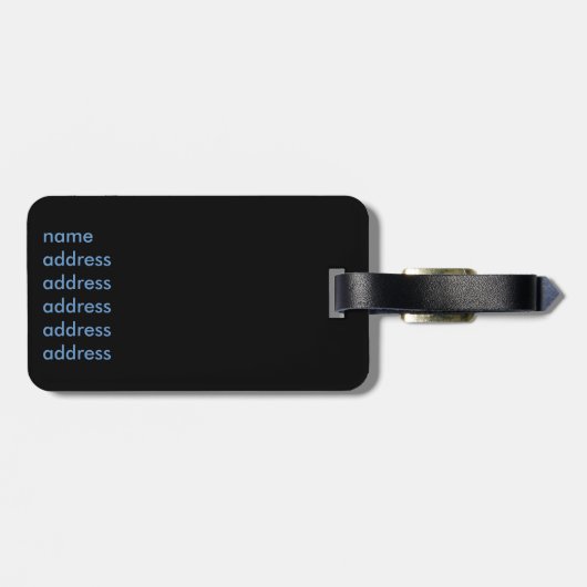 Dry Scuba Diver Bagagelabel (Achterkant horizontaal)