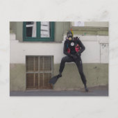 Dry Scuba Diver Briefkaart (Voorkant)