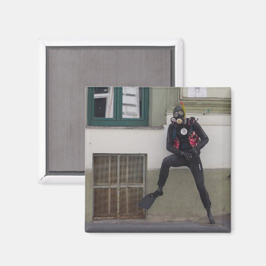 Dry Scuba Diver Magneet (Voorkant / Achterkant)