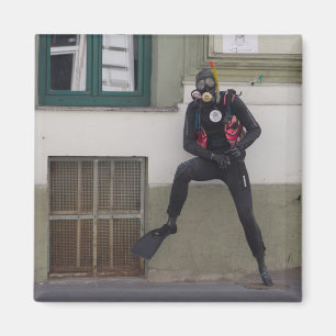 Dry Scuba Diver Magneet