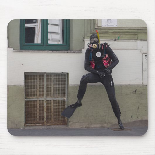 Dry Scuba Diver Muismat (Voorkant)