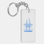 Dry Tortugas Coastal Nautical Sailor Sleutelhanger (Voorkant Links)