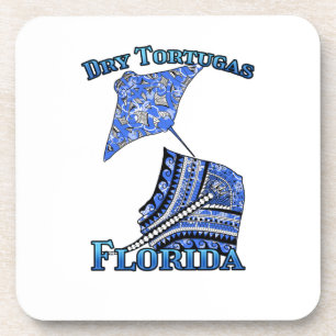Dry Tortugas Florida Keys Vacation Tribal Stingray Bier Onderzetter