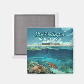 Dry Tortugas Nationaal Park Florida Schildpad Magneet (Voorkant / Achterkant)