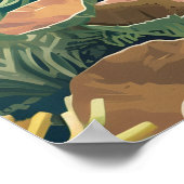 Dry Tortugas Nationaal Park Florida Schildpad Poster (Hoek)