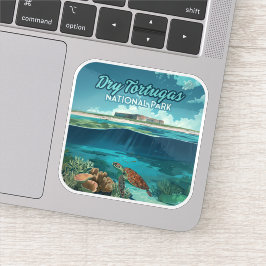 Dry Tortugas Nationaal Park Florida Schildpad Sticker