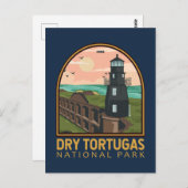 Dry Tortugas National Park  Emblem Briefkaart (Voorkant / Achterkant)