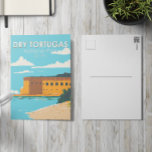 Dry Tortugas National Park Florida Fort  Briefkaart<br><div class="desc">Dry Tortugas vectorkunstwerk ontwerp. Het park bestaat uit zeven eilanden,  plus beschermde koraalriffen. Garden Key is thuis op stranden en de 19e-eeuwse Fort Jefferson.</div>