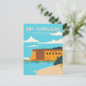 Dry Tortugas National Park Florida Fort  Briefkaart (Staand voorkant)